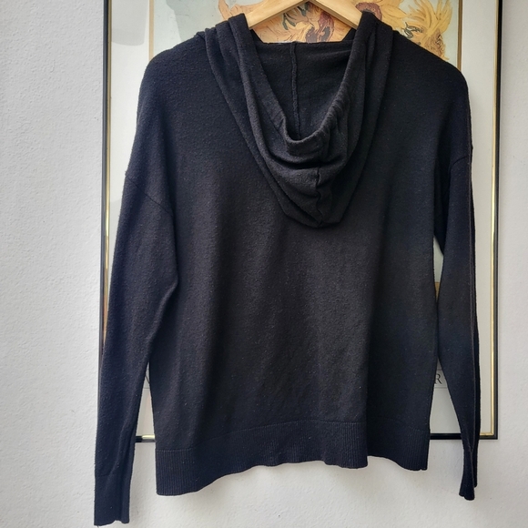 Cashmere Luxury Hoodie Black sweater - Picture 5 of 5